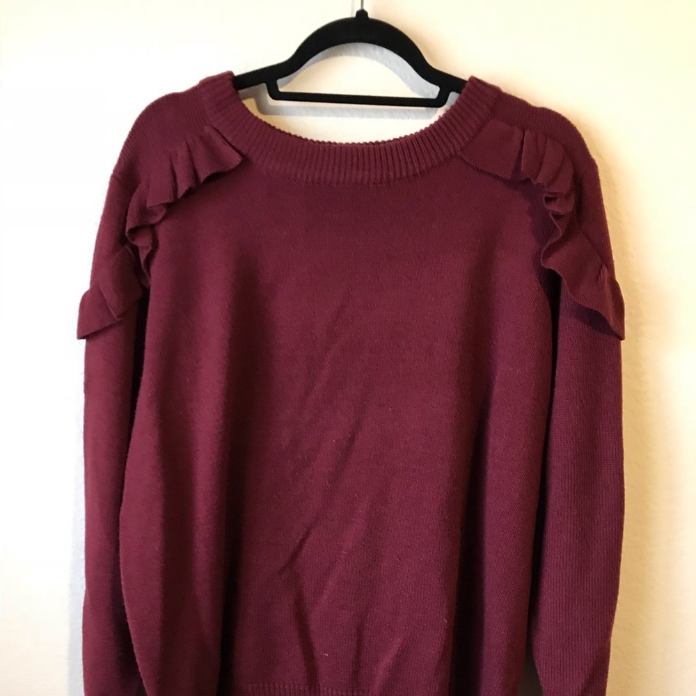 Asos Pullover Sweater with Ruffle